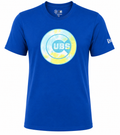 Chicago Cubs New Era Tie-Dye Logo Blue T-Shirt for Men product image 1, provided for visual reference and product detail