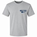 Wrigley Field Gray Smokey Arch T-Shirt for Men product image 1, provided for visual reference and product detail review