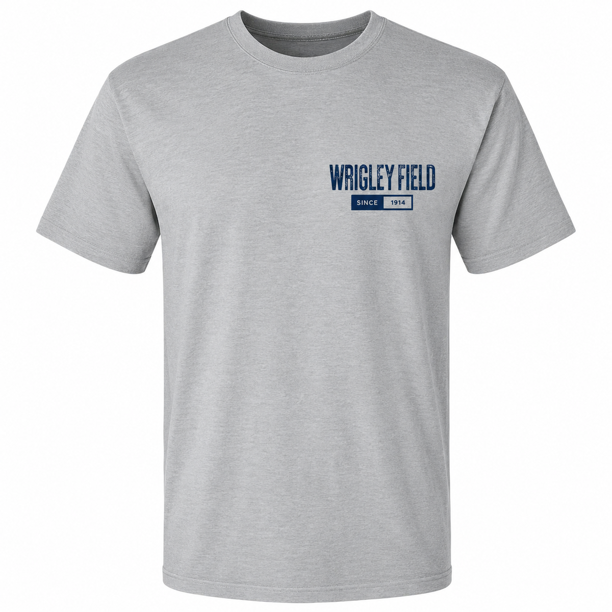 Wrigley Field Gray Smokey Arch T-Shirt for Men product image 1, provided for visual reference and product detail review