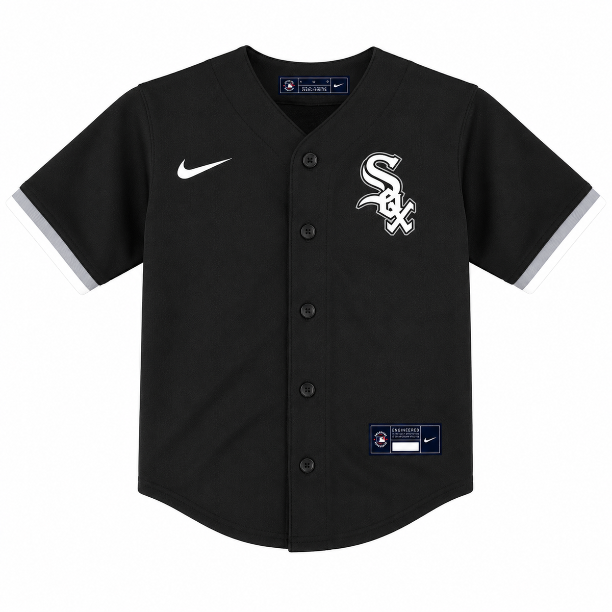 Toddler Chicago White Sox Nike Black Alternate Replica Team Jersey product image 2, provided for visual reference and