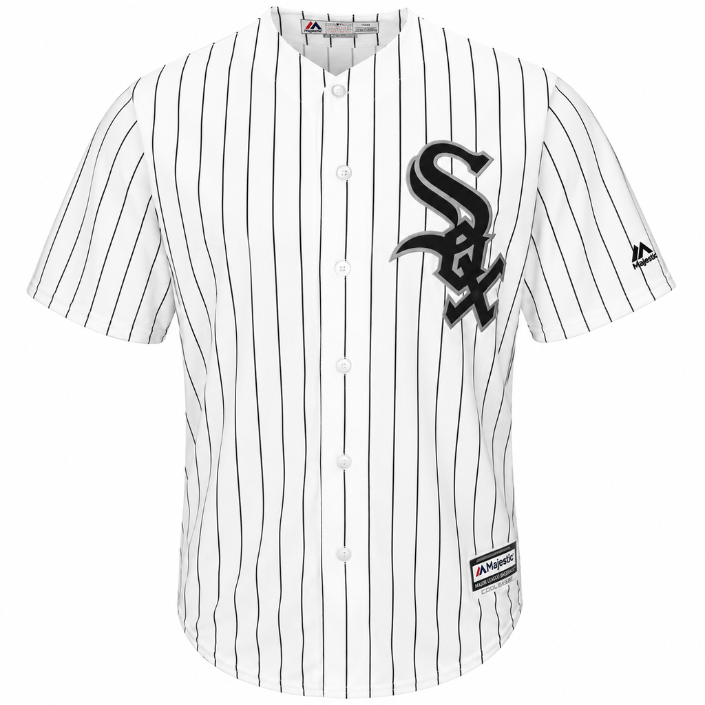 Youth Chicago White Sox Majestic Blank White Home Cool Base Jersey product image 1, provided for visual reference and