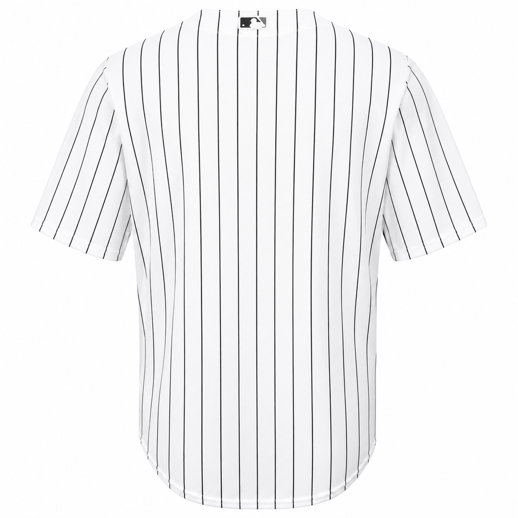 Youth Chicago White Sox Majestic Blank White Home Cool Base Jersey product image 2, provided for visual reference and