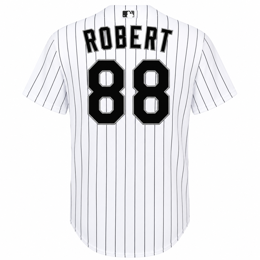 Youth Luis Robert Chicago White Sox White Home Nike Replica Jersey product image 3, provided for visual reference and