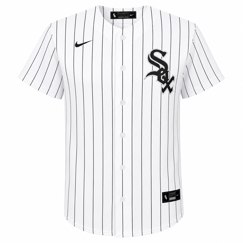 Youth Luis Robert Chicago White Sox White Home Nike Replica Jersey product image 2, provided for visual reference and