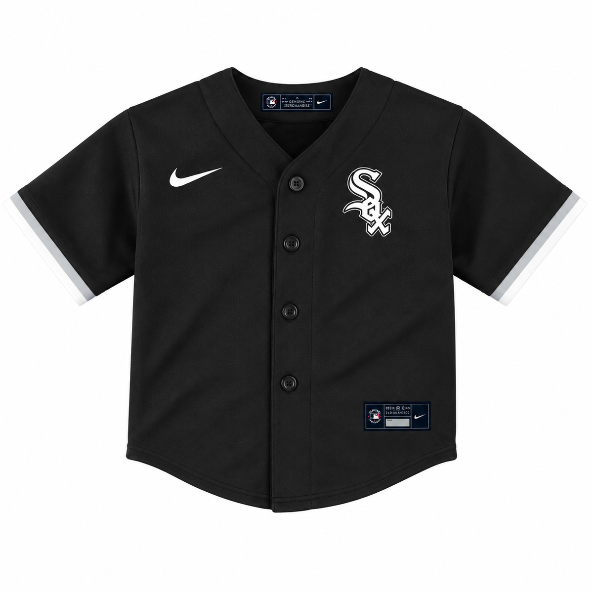 Infant Chicago White Sox Nike Black Alternate Replica Team Jersey product image 2, provided for visual reference and product