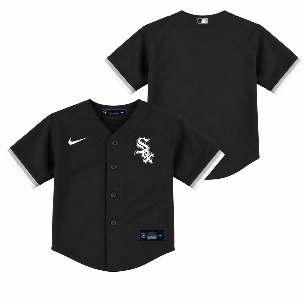Infant Chicago White Sox Nike Black Alternate Replica Team Jersey product image 1, provided for visual reference and product