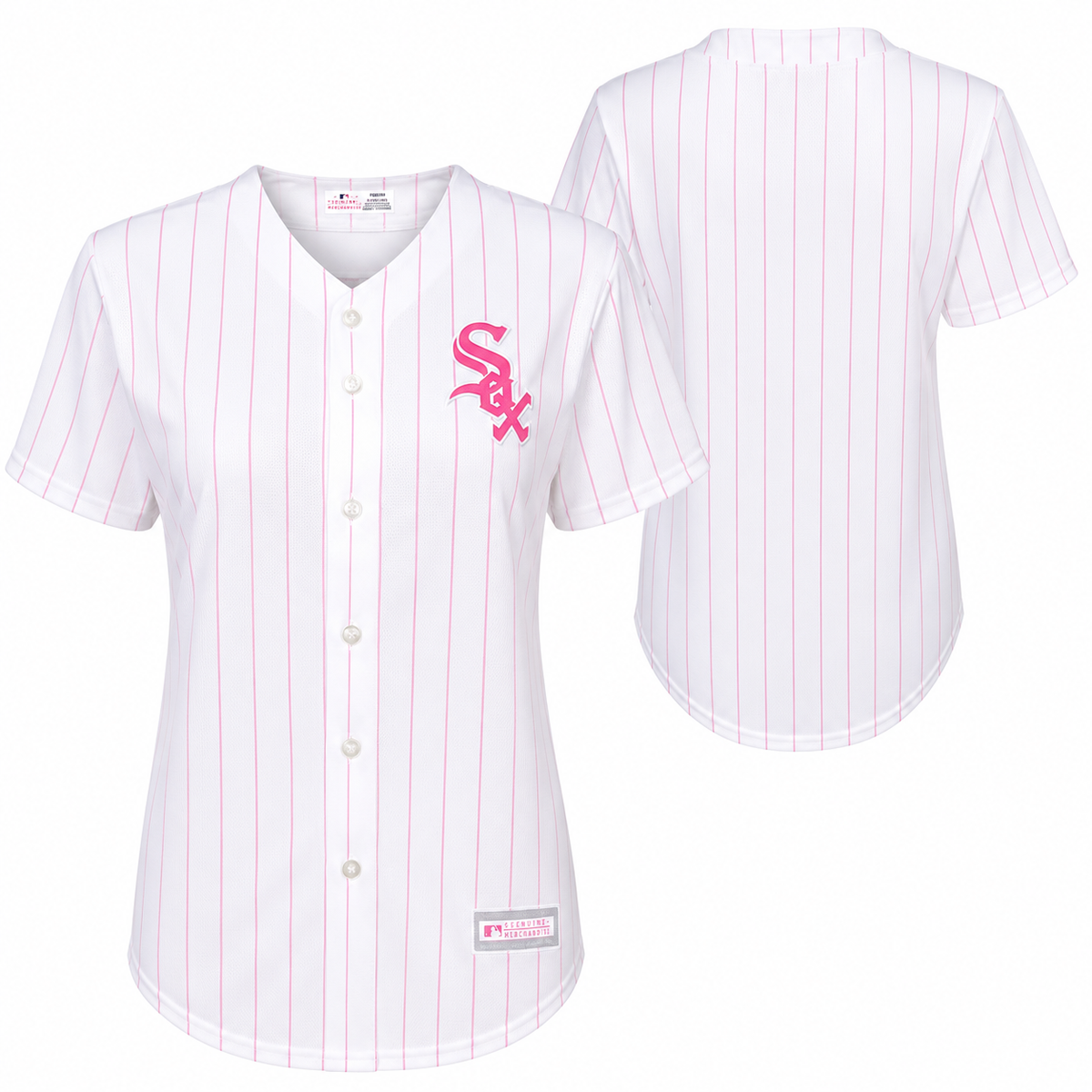 Girls Youth Chicago White Sox Replica Pink Home Fashion Jersey product image 1, provided for visual reference and product