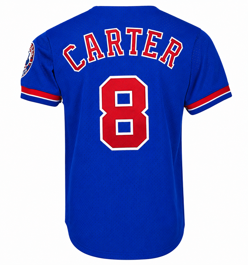 Montreal Expos Gary Carter Mitchell & Ness Royal 1992 Authentic Cooperstown Collection Mesh Batting Practice Jersey for Men