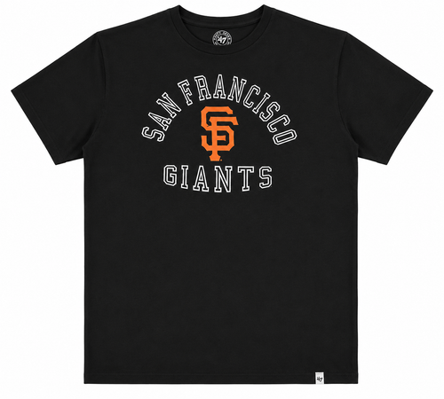 47 BRAND Men MLB San Francisco Giants Black Flanker T-shirt product image 1, provided for visual reference and product