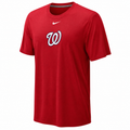 NIKE Washington Nationals Red Team Issue Legend Logo Red Performance T-shirt product image 1, provided for visual reference
