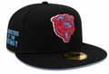 Chicago Bears Monsters of the Midway Black/Sky Blue City Vibes New Era 59FIFTY Fitted Hat product image 1, provided for
