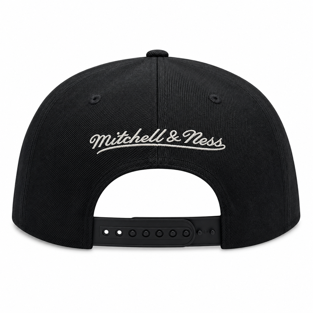 Charlotte Hornets Mitchell & Ness NBA XL BWG HWC Snapback Hat for Men product image 4, provided for visual reference and