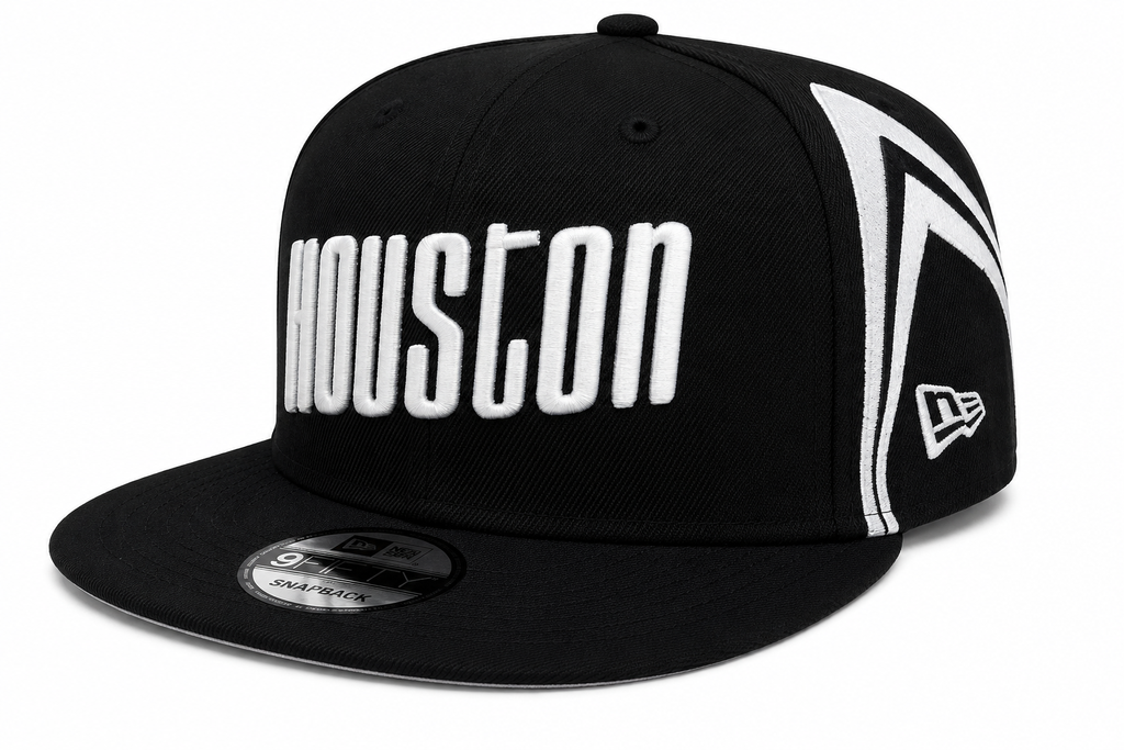 Houston Rockets NBA 2021-2022 City Edition Black New Era 9FIFTY Snapback Adjustable Hat product image 1, provided for visual