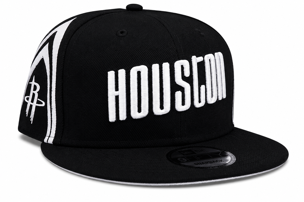 Houston Rockets NBA 2021-2022 City Edition Black New Era 9FIFTY Snapback Adjustable Hat product image 3, provided for visual