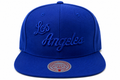 Los Angeles Lakers Mitchell & Ness Tonal Eclipse Snapback Hat- Blue product image 1, provided for visual reference and