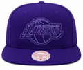 Los Angeles Lakers Mitchell & Ness Tonal Eclipse Snapback Hat- Purple product image 1, provided for visual reference and