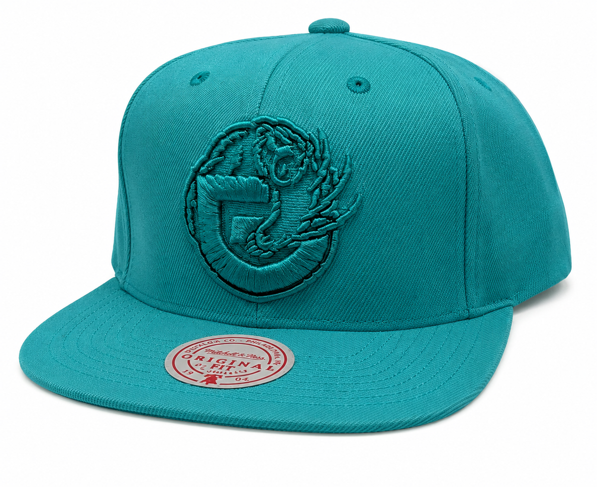 Vancouver Grizzlies Mitchell & Ness Tonal Eclipse Snapback Hat- Teal product image 1, provided for visual reference and