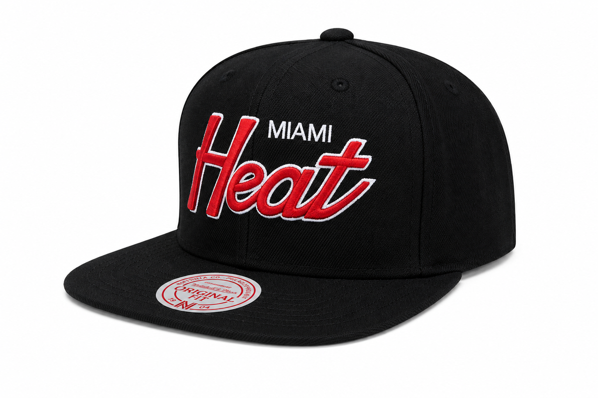 Miami Heat 2006 NBA Champions Mitchell & Ness Champ Year Trophy Black Snapback Hat for Men product image 3, provided for