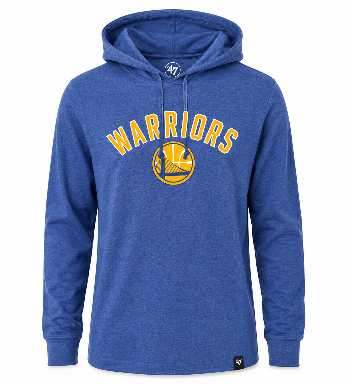Mens Golden State Warriors '47 NBA Focus Club Hood Long Sleeve T-Shirt product image 1, provided for visual reference and