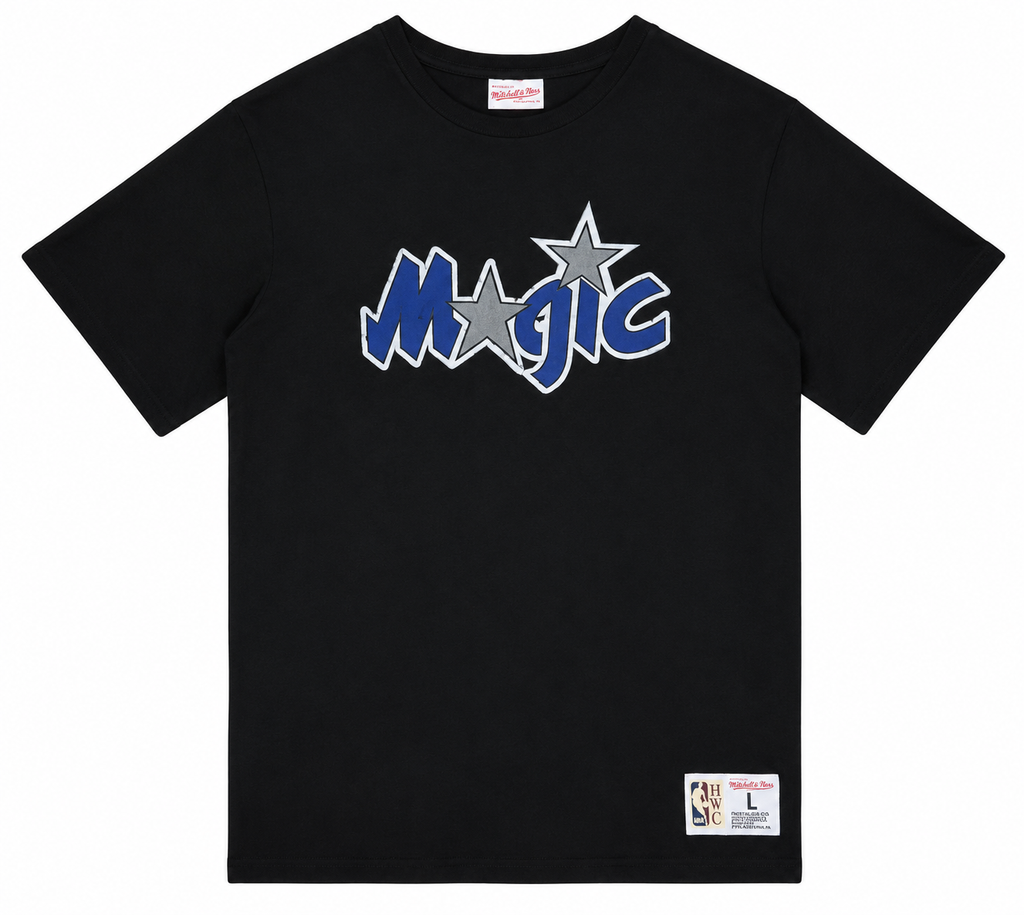 Orlando Magic NBA Legendary Slub Black T-Shirt By Mitchell And Ness for Men product image 1, provided for visual reference