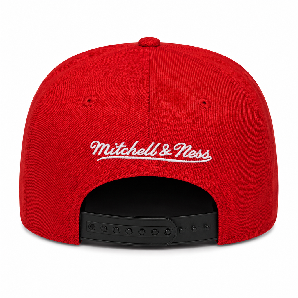 Philadelphia 76ers NBA Core Basic 2 Tone Red/Black HWC Mitchell & Ness Snapback Hat for Men product image 4, provided for