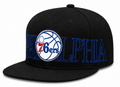 Mitchell & Ness Black Philadelphia 76ers Winner Circle Snapback Hat for Men product image 1, provided for visual reference