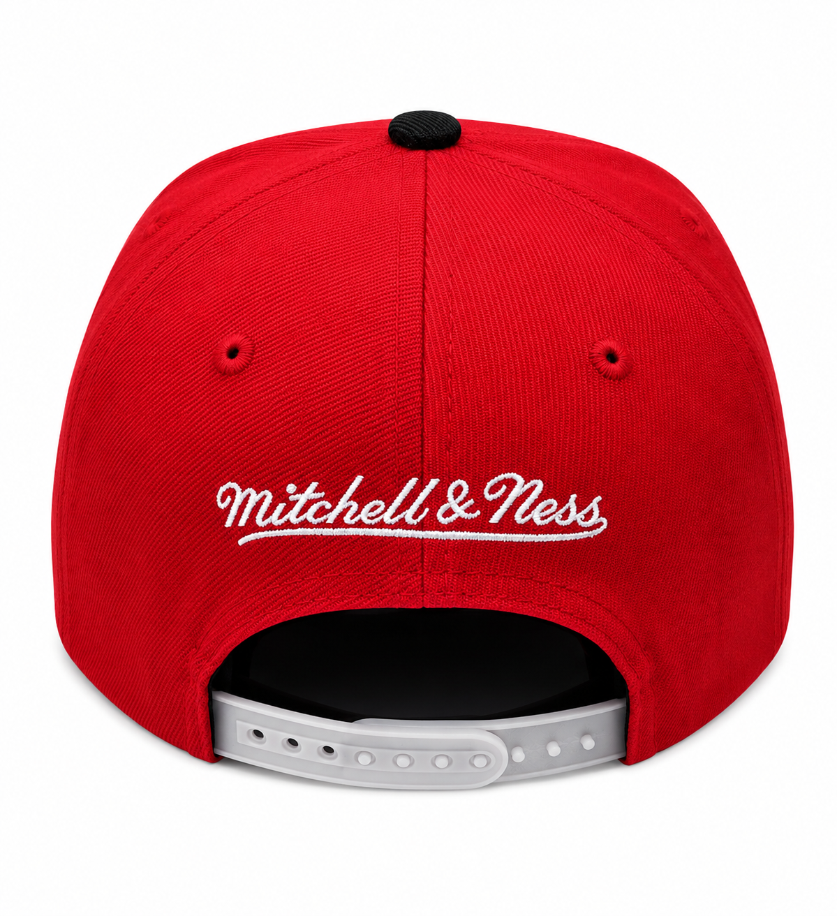 Philadelphia 76ers NBA Cardinal Red 2 Tone HWC Mitchell & Ness Snapback Hat for Men product image 4, provided for visual