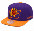 Phoenix Suns NBA Rear Script Deadstock Mitchell & Ness Snapback Hat product image 1, provided for visual reference and