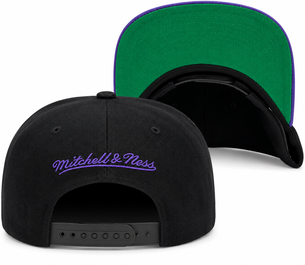 Phoenix Suns Script Mitchell & Ness 2 Tone 2.0 Snapback Hat for Men product image 3, provided for visual reference and