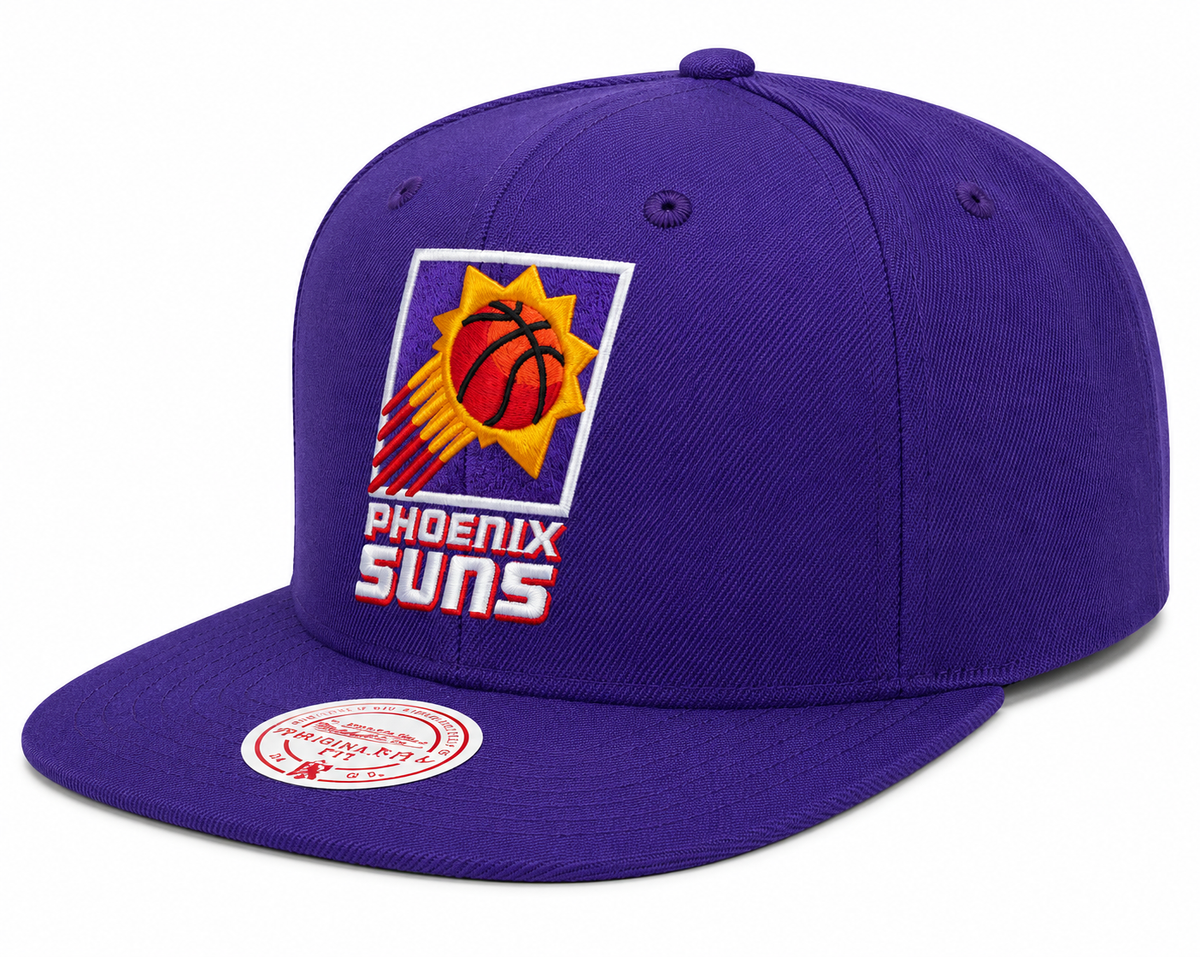 Phoenix Suns Mitchell & Ness Ground 2.0 Purple Snapback Adjustable Hat for Men product image 1, provided for visual