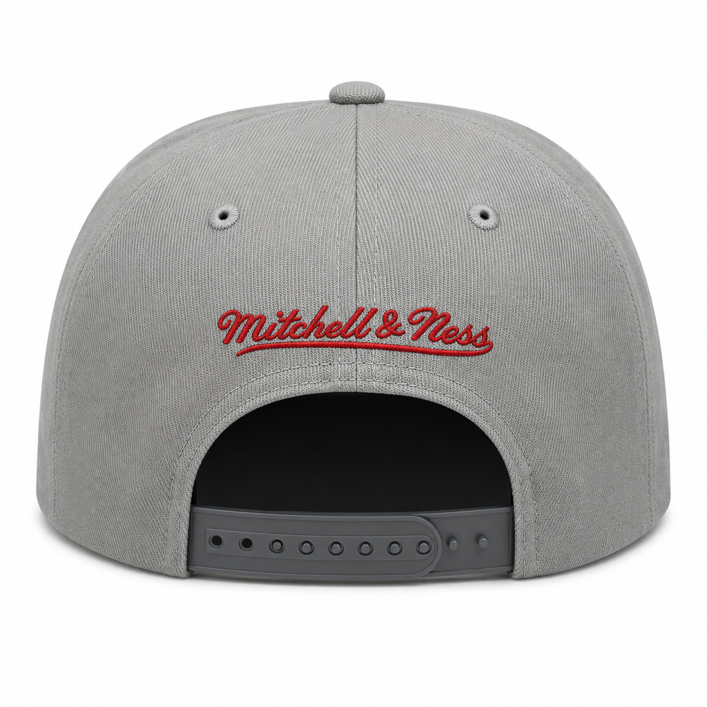 Phoenix Suns NBA Cool Gray 3 Mitchell & Ness Snapback Hat for Men product image 4, provided for visual reference and product