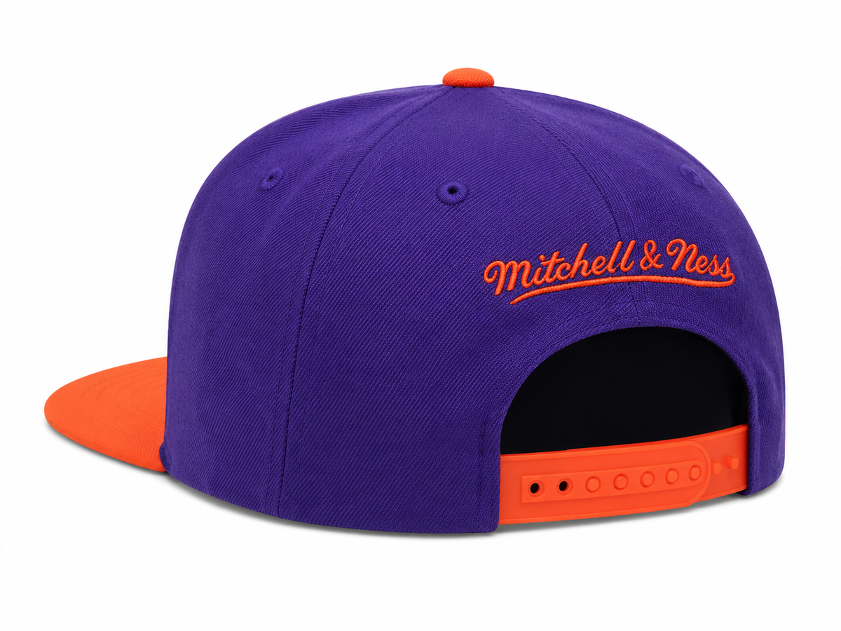 Mitchell & Ness Phoenix Suns Basic Core Purple/Orange Adjustable Snapback Hat for Men product image 4, provided for visual