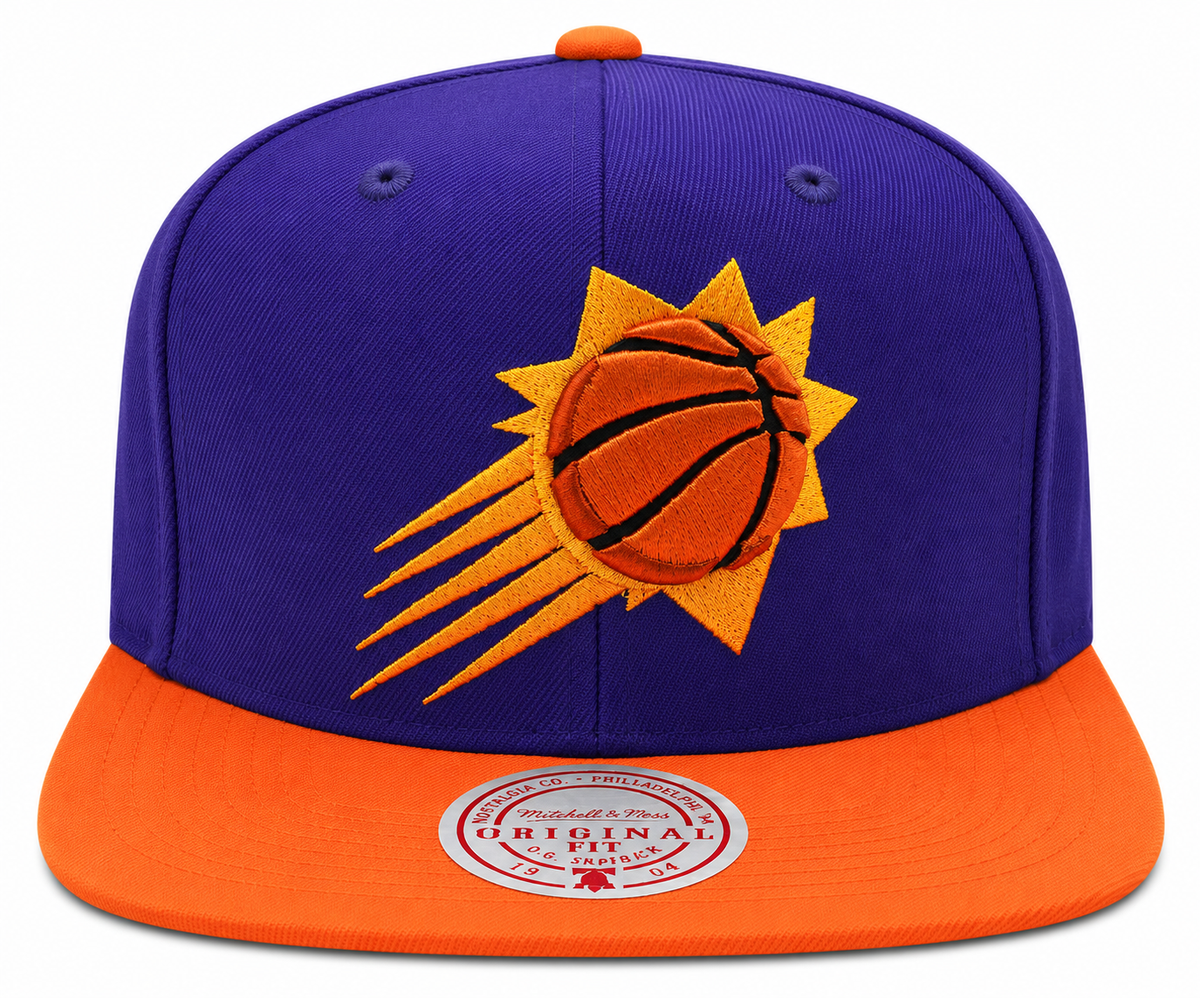 Mitchell & Ness Phoenix Suns Basic Core Purple/Orange Adjustable Snapback Hat for Men product image 2, provided for visual