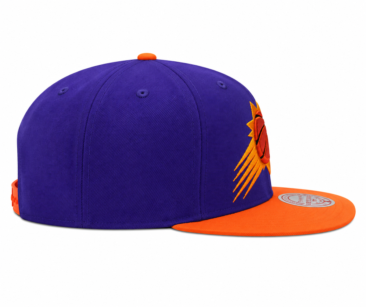 Mitchell & Ness Phoenix Suns Basic Core Purple/Orange Adjustable Snapback Hat for Men product image 5, provided for visual