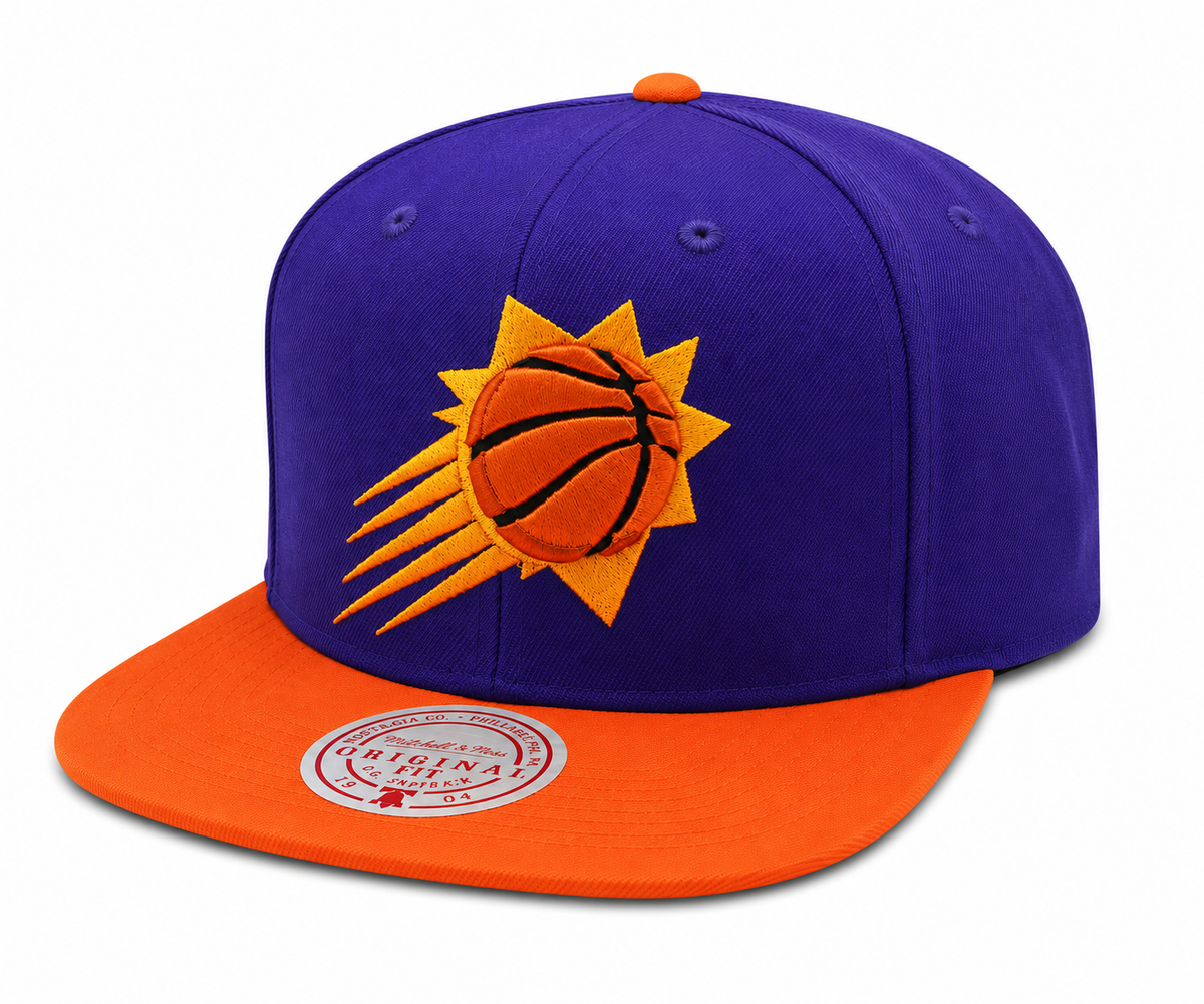 Mitchell & Ness Phoenix Suns Basic Core Purple/Orange Adjustable Snapback Hat for Men product image 1, provided for visual