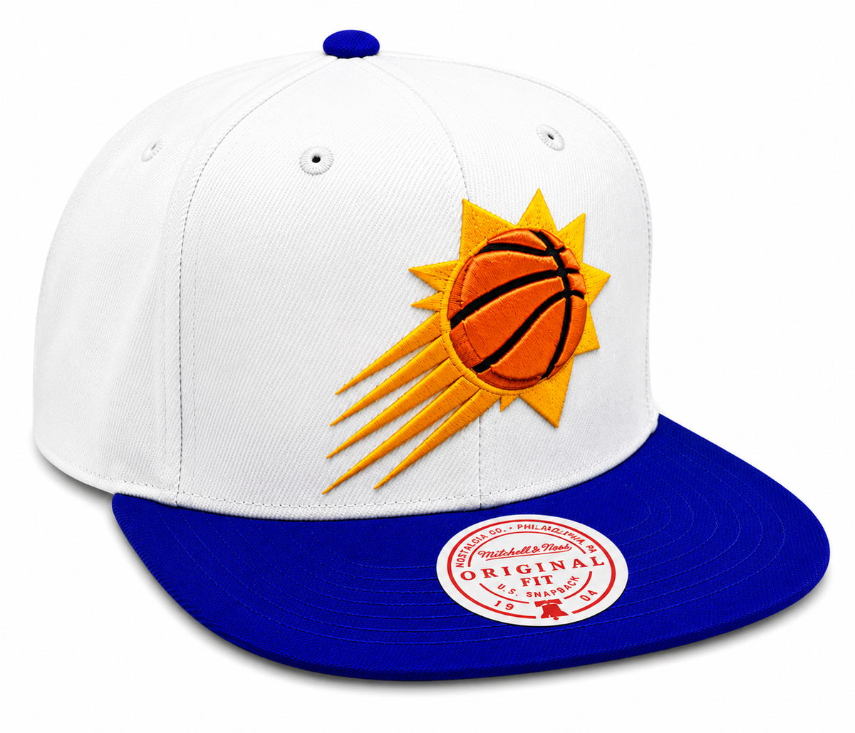 Phoenix Suns Mitchell & Ness Natural 2 Tone Snapback Hat- Cream/Purple product image 3, provided for visual reference and