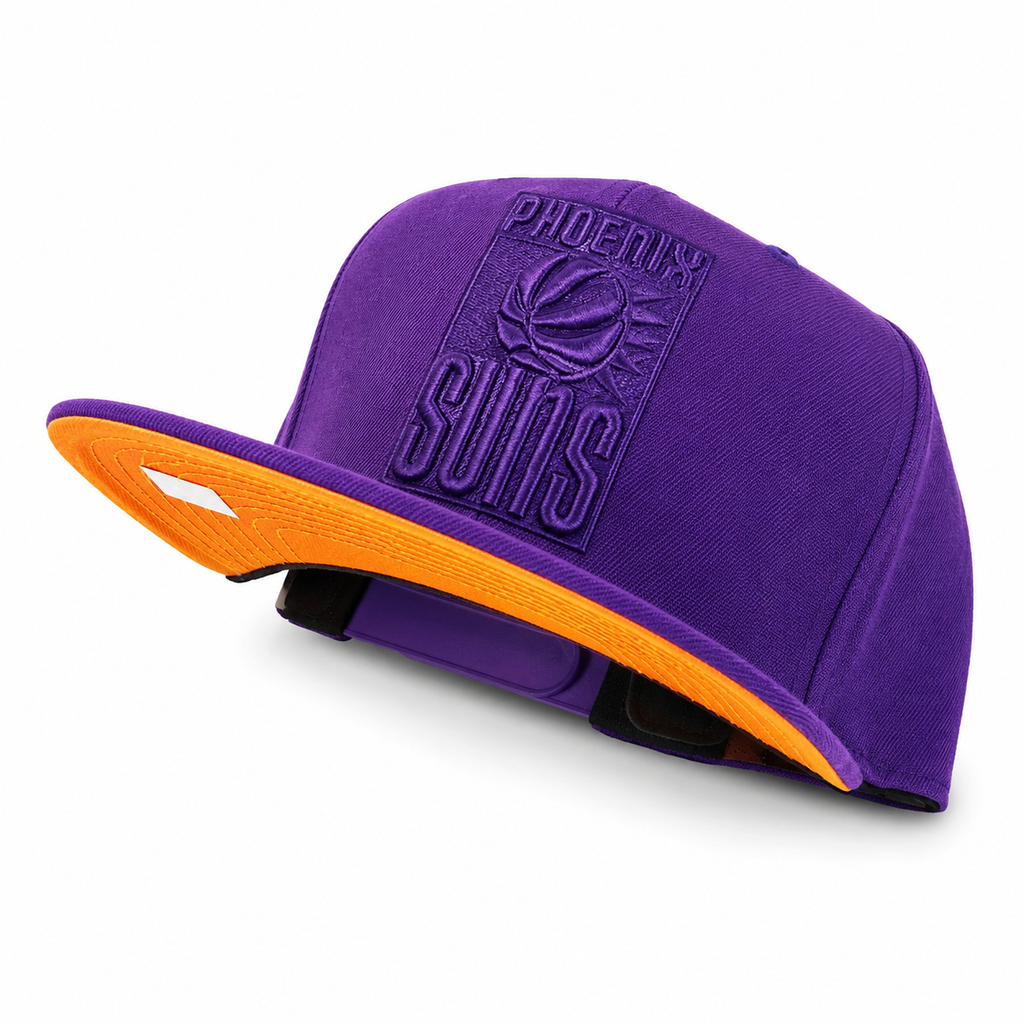 Phoenix Suns Mitchell & Ness Tonal Eclipse Snapback Hat- Purple product image 3, provided for visual reference and product