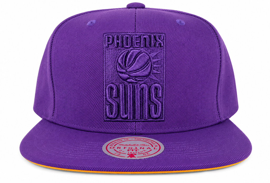 Phoenix Suns Mitchell & Ness Tonal Eclipse Snapback Hat- Purple product image 2, provided for visual reference and product