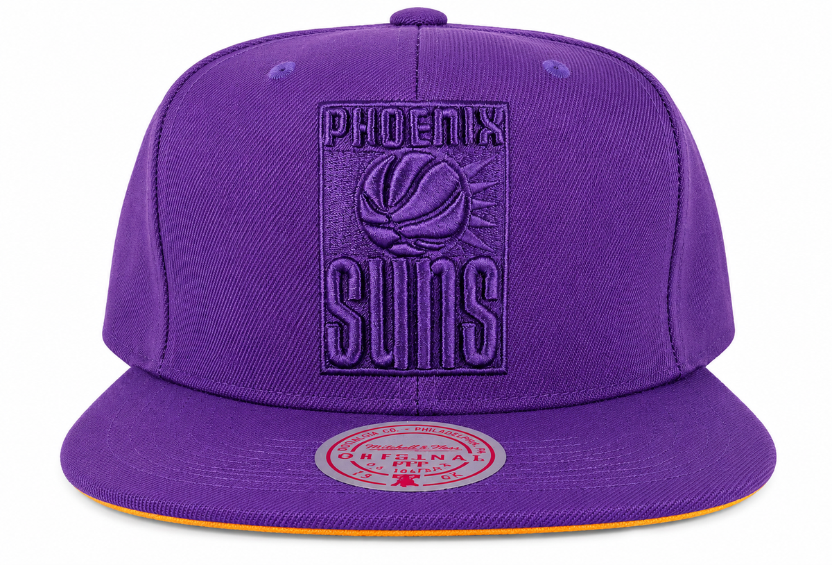 Phoenix Suns Mitchell & Ness Tonal Eclipse Snapback Hat- Purple product image 2, provided for visual reference and product