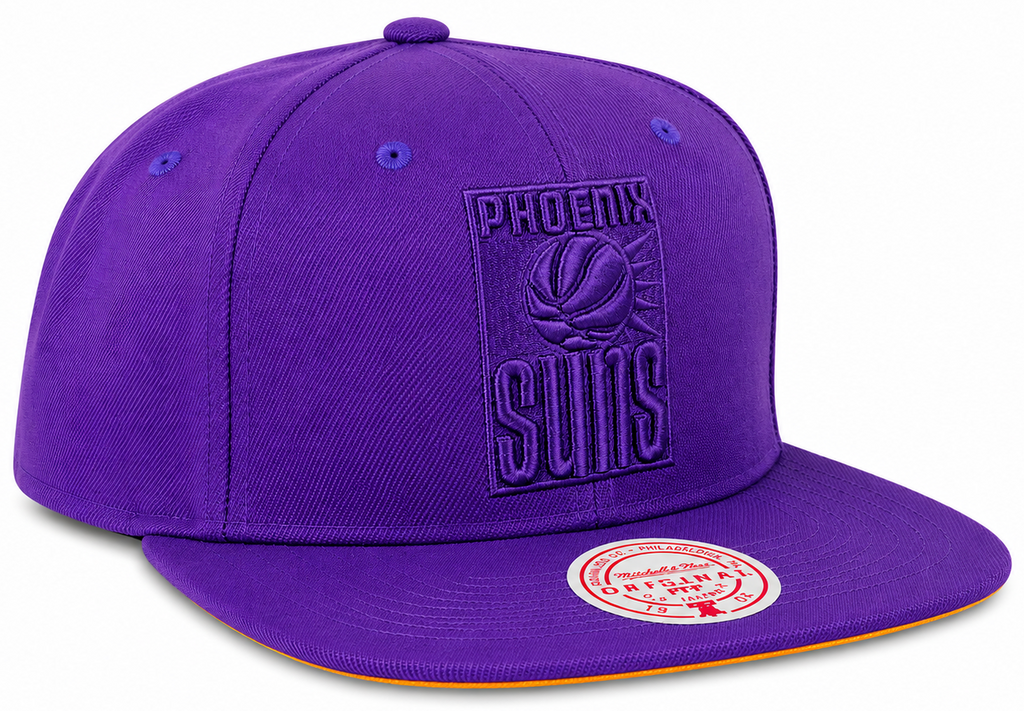 Phoenix Suns Mitchell & Ness Tonal Eclipse Snapback Hat- Purple product image 1, provided for visual reference and product