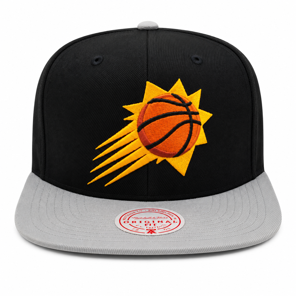 Mitchell & Ness Phoenix Suns Hardwood Classics Core Gray/ Black Adjustable Snapback Hat for Men product image 2, provided