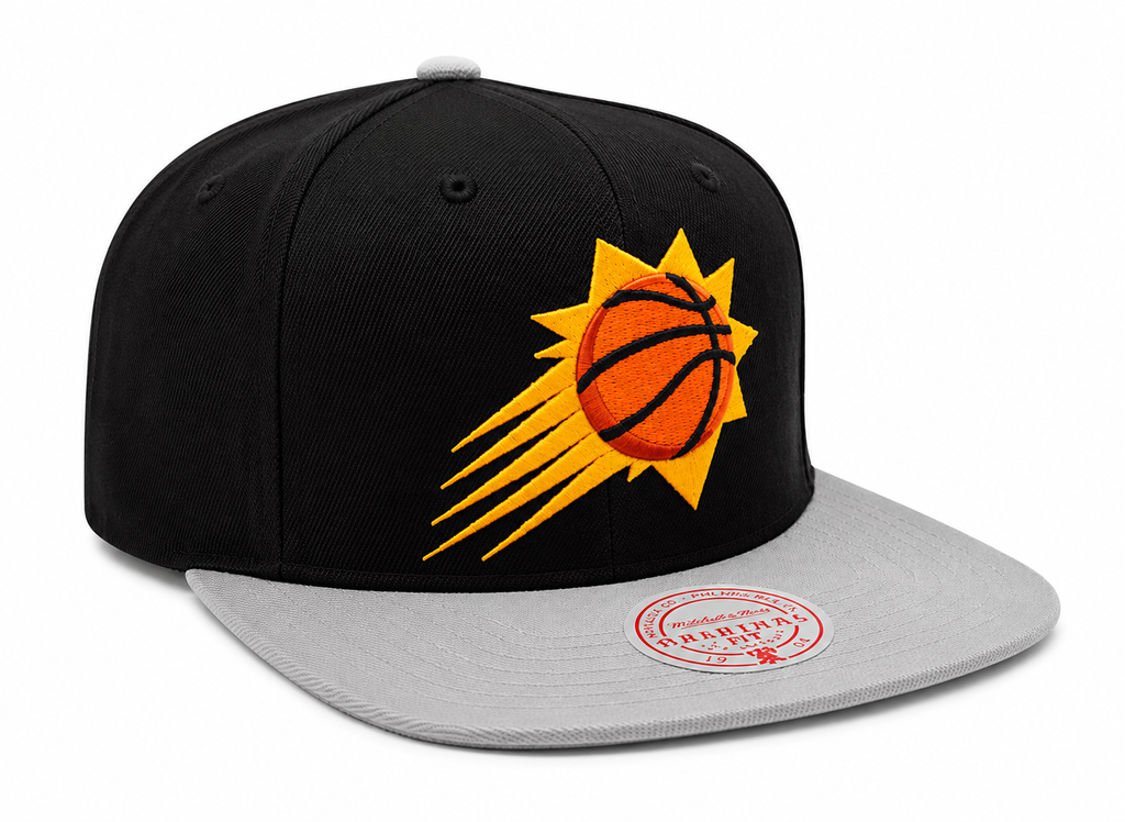 Mitchell & Ness Phoenix Suns Hardwood Classics Core Gray/ Black Adjustable Snapback Hat for Men product image 3, provided