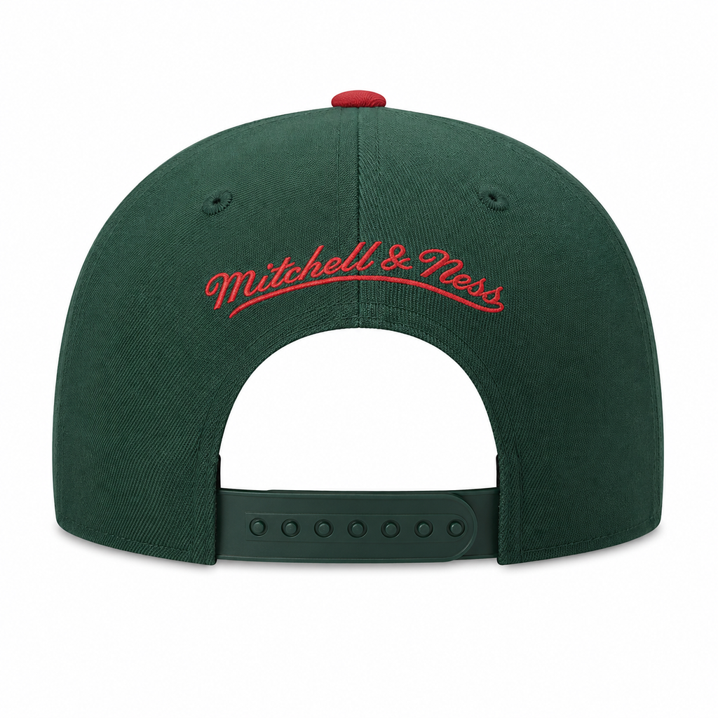 Mens NBA Seattle SuperSonics 2-Tone 2.0 Snapback Hat By Mitchell And Ness product image 4, provided for visual reference and