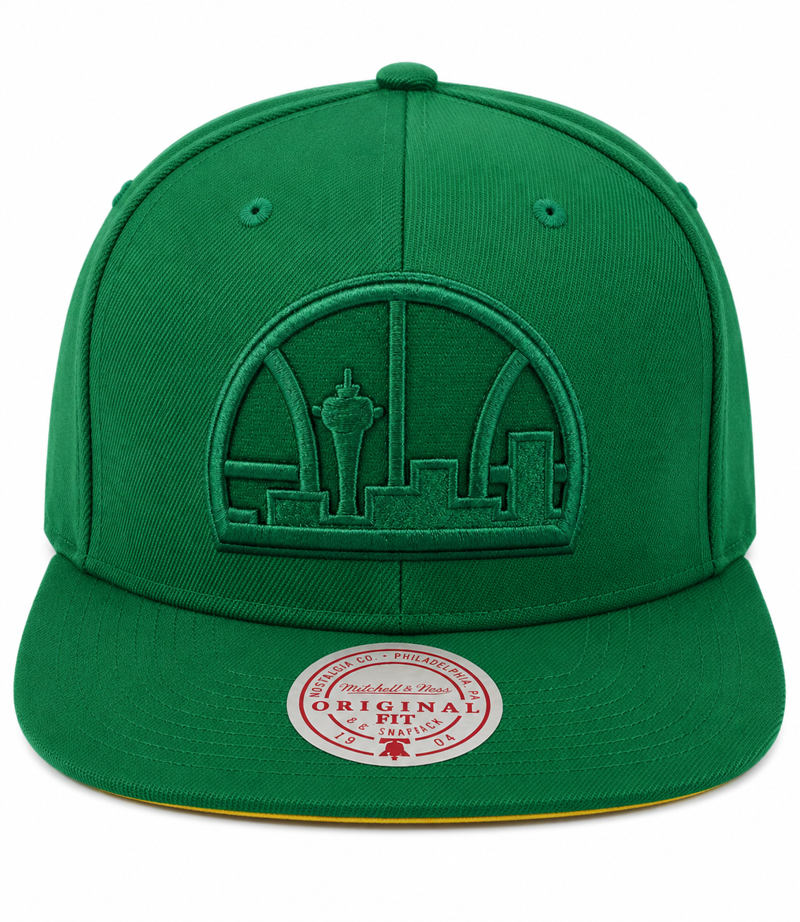 Seattle SuperSonics Mitchell & Ness Tonal Eclipse Snapback Hat- Green product image 2, provided for visual reference and
