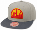 Seattle Supersonics NBA Cool Gray 3 2-Tone HWC Mitchell & Ness Snapback Hat for Men product image 1, provided for visual