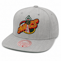 Seattle Sonics Team Gray Heathered HWC 2.0 Mitchell & Ness Snapback Hat product image 1, provided for visual reference and