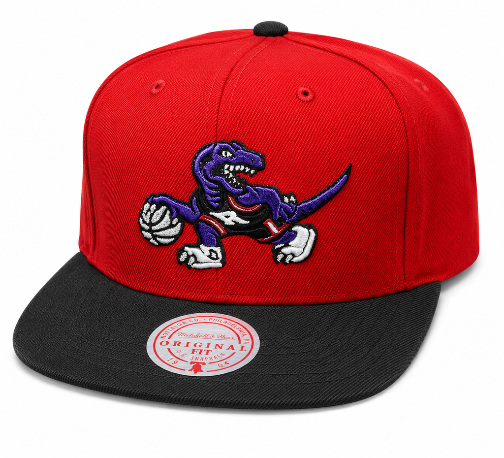 Toronto Raptors & Ness Red/Black Hardwood Classics Reload 2.0 Snapback Adjustable Hat for Men product image 1, provided for