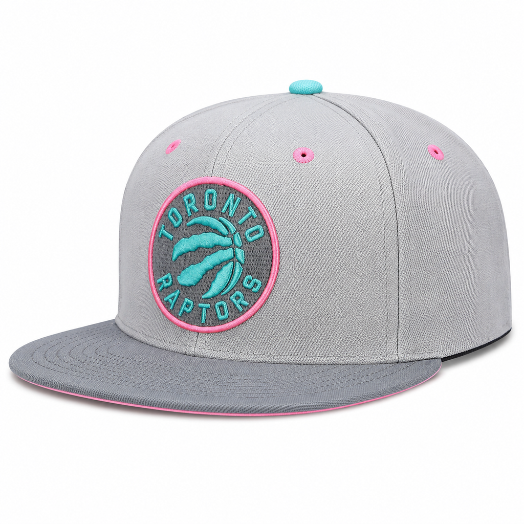 Toronto Raptors Mitchell & Ness Gray Wolf Mags Snapback Hat for Men product image 1, provided for visual reference and