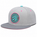 Toronto Raptors Mitchell & Ness Gray Wolf Mags Snapback Hat for Men product image 1, provided for visual reference and