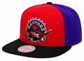 Toronto Raptors NBA On The Block Mitchell & Ness Snapback Hat product image 1, provided for visual reference and product